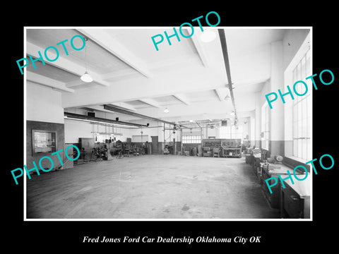 OLD LARGE HISTORIC PHOTO OKLAHOMA CITY OK USA, FRED JONES FORD CAR DEALERSHIP 21