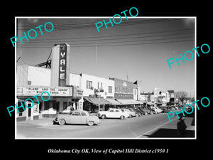 OLD LARGE HISTORIC PHOTO OKLAHOMA CITY OK USA, THE CAPITAL HILL DISTRICT c1950 2