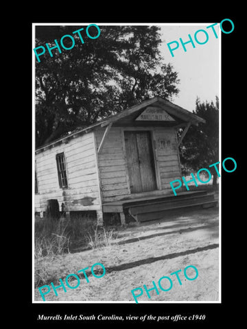 OLD LARGE HISTORIC PHOTO MURRELLS INLET SOUTH CAROLINA, THE POST OFFICE c1940