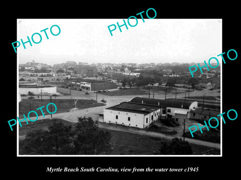 OLD LARGE HISTORIC PHOTO MYRTLE BEACH SOUTH CAROLINA, VIEW OF THE TOWN c1945 2