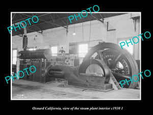 OLD LARGE HISTORIC PHOTO OXNARD CALIFORNIA, VIEW OF THE STEAM PLANT c1930 3