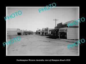 OLD LARGE HISTORIC PHOTO OF NORTHAMPTON WESTERN AUSTRALIA, HAMPTON Rd c1920