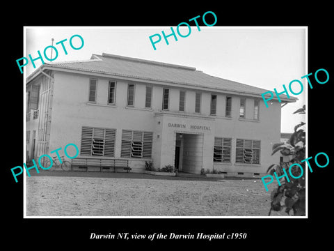 OLD LARGE HISTORIC PHOTO OF DARWIN NORTHERN TERRITORY, THE HOSPITAL c1950