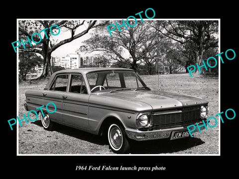 OLD LARGE HISTORIC PHOTO OF 1964 FORD FALCON CAR LAUNCH PRESS PHOTO