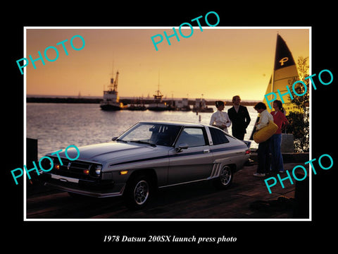 OLD LARGE HISTORIC PHOTO OF 1978 DATSUN 200SX CAR LAUNCH PRESS PHOTO 1