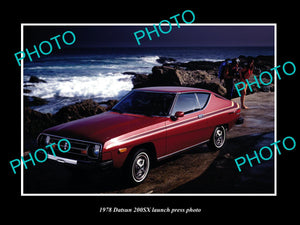 OLD LARGE HISTORIC PHOTO OF 1978 DATSUN 200SX CAR LAUNCH PRESS PHOTO 2