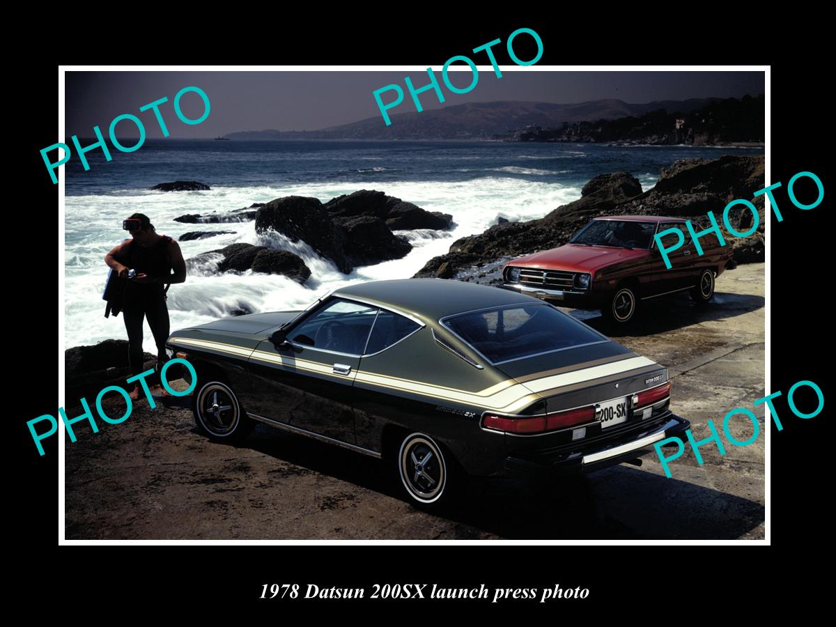 OLD LARGE HISTORIC PHOTO OF 1978 DATSUN 200SX CAR LAUNCH PRESS PHOTO 3