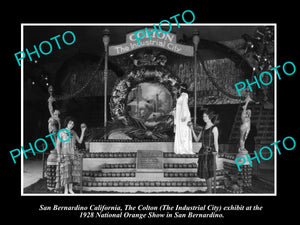 OLD HISTORIC PHOTO OF SAN BERNARDINO CALIFORNIA, THE NATIONAL ORANGE SHOW 1928