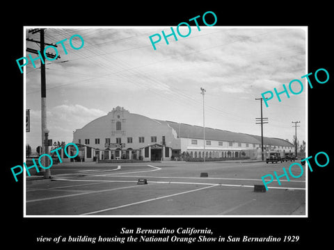 OLD HISTORIC PHOTO OF SAN BERNARDINO CALIFORNIA, THE NATIONAL ORANGE SHOW c1929