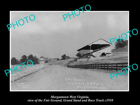 OLD HISTORIC PHOTO OF MORGANTOWN WEST VIRGINIA, RACE TRACK & FAIR GROUND c1910