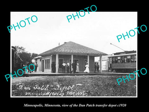 OLD LARGE HISTORIC PHOTO OF MINNEAPOLIS MINNESOTA, THE DAN PATCH DEPOT c1920