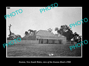 OLD LARGE HISTORIC PHOTO OF EUSTON VICTORIA, VIEW OF THE EUSTON HOTEL c1900