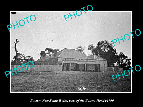 OLD LARGE HISTORIC PHOTO OF EUSTON VICTORIA, VIEW OF THE EUSTON HOTEL c1900