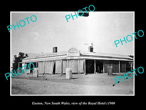 OLD LARGE HISTORIC PHOTO OF EUSTON VICTORIA, VIEW OF THE ROYAL HOTEL c1900