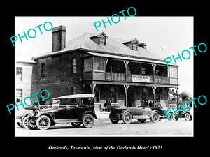 OLD LARGE HISTORIC PHOTO OF OATLANDS TASMANIA, VIEW OF THE OATLANDS HOTEL c1925