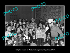 OLD LARGE HISTORIC PHOTO OF AUSTIN TEXAS, CLAYTON MOORE THE LONE RANGER c1960 1