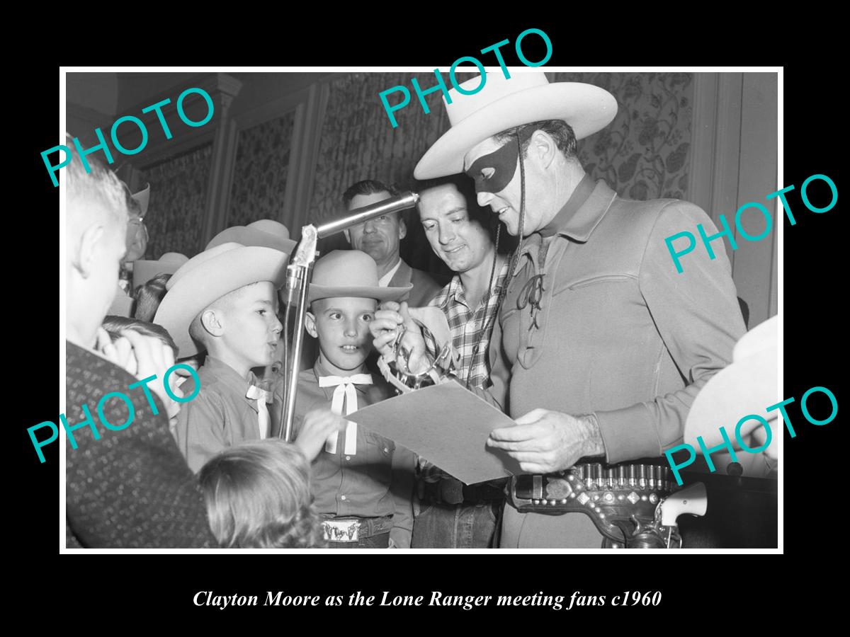 OLD LARGE HISTORIC PHOTO OF AUSTIN TEXAS, CLAYTON MOORE THE LONE RANGER c1960 2