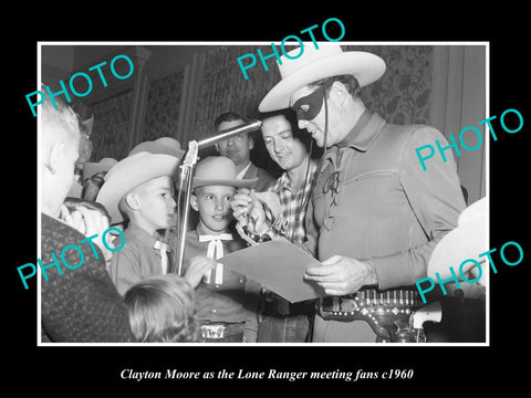 OLD LARGE HISTORIC PHOTO OF AUSTIN TEXAS, CLAYTON MOORE THE LONE RANGER c1960 2