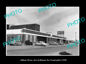 OLD LARGE HISTORIC PHOTO OF ABILENE TEXAS, THE BANNER ICE CREAM PLANT c1950