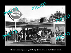 OLD LARGE HISTORIC PHOTO OF MURRAY KENTUCKY, THE DAIRY QUEEN STORE c1970