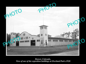 OLD LARGE HISTORIC PHOTO OF  DENVER COLORADO, OVERLAND PARK BUILDING c1920