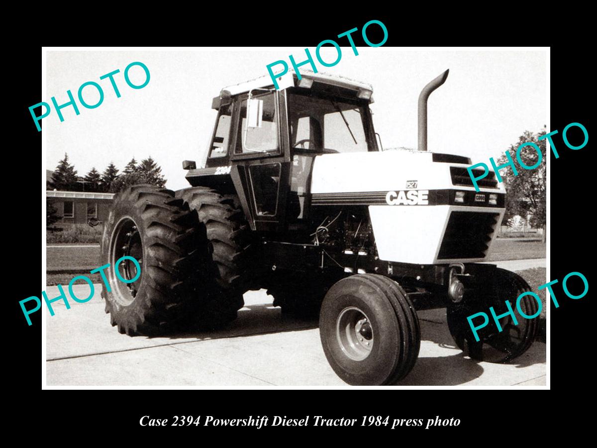 OLD LARGE HISTORIC PHOTO OF CASE 2394 POWERSHIFT TRACTOR 1984 PRESS PH ...