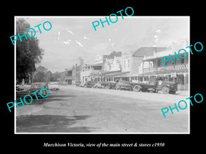 OLD LARGE HISTORIC PHOTO OF MURCHISON VICTORIA, THE MAIN St & STORES c1950