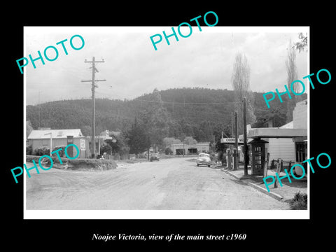 OLD LARGE HISTORIC PHOTO OF NOOJEE VICTORIA, THE MAIN St & STORES c1960