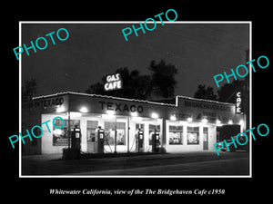 OLD LARGE HISTORIC PHOTO OF WHITEWATER CALIFORNIA, THE BRIDGEHAVEN CAFE c1950 1